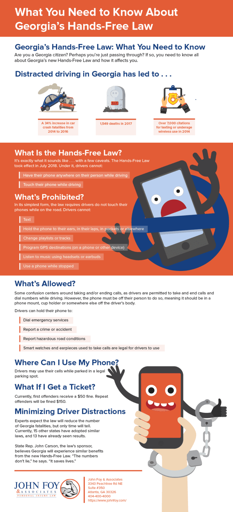 Details Of The New HandsFree Law In John Foy & Associates