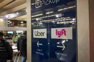 Uber and Lyft pickup in Oregon airport