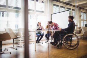 Catastrophic Injury Lawyer in Statesboro | Free Eval coworker in wheelchair