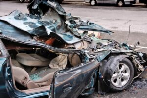 Gainesville Fatal Car Accident Lawyers | 24/7 Help smashed black car