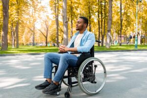 Catastrophic Injuries Lawyers in Carrollton | Free Eval black man in a wheelchair