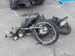 Motorcycle Accident Lawyers in Dallas | Free Consults crunched-up motorcycle