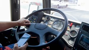 bus driver texting while driving
