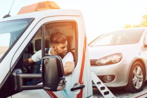 Truck Accident Lawyer in Tifton | Free Consultation truck driver being rear-ended by a sedan