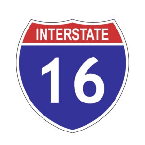 us interstate 16 sign