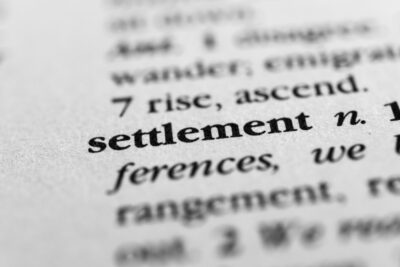Settlement definition in the dictionary