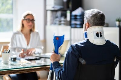 What are My Odds of Winning a Workers' Compensation Case? Worker filling in a compensation application while wondering about the odds of winning a workers' compensation case.