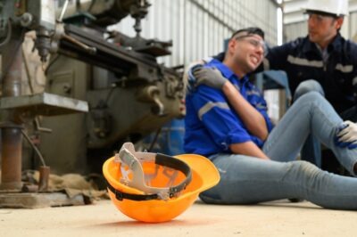 Worker holding their shoulder after a crush injury from a machine. What is the average compensation for a crush injury?