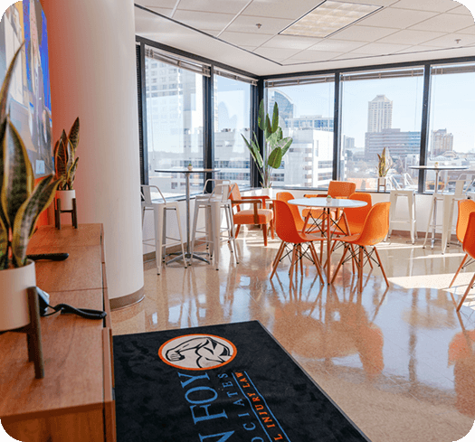 Inside the John Foy & Associates office